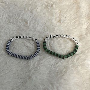 TAYLOR SWIFT BRACELET DUO! Reputation and Midnights!